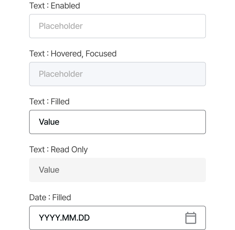 Input UI